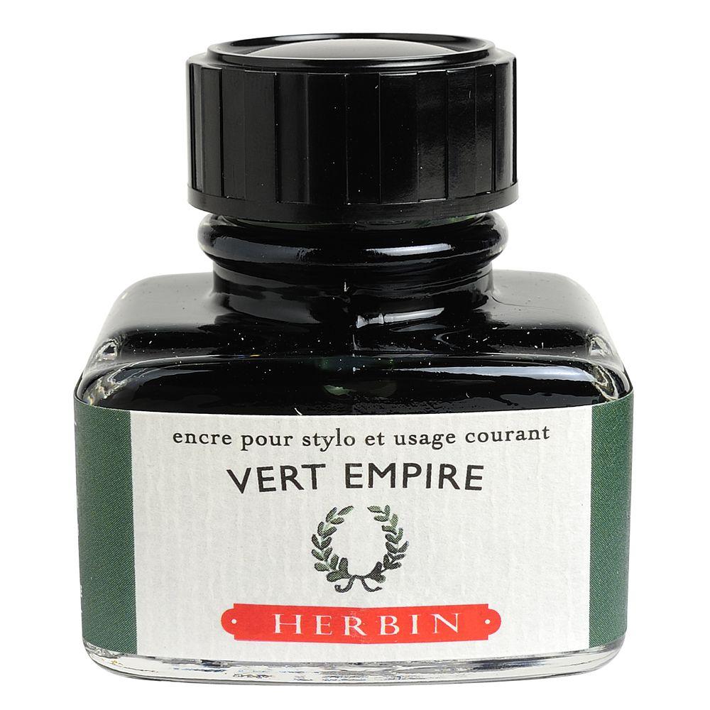 Herbin "D" Ink Bottle (Vert Empire - 30ML) 13039T - SCOOBOO - HB_D_INKBTL_VERTEMPIRE_30ML_13039T - Ink Bottle