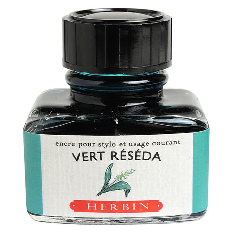 Herbin "D" Ink Bottle (Vert Reseda - 30ML) 13038T - SCOOBOO - HB_D_INKBTL_VERTRESEDA_30ML_13038T - Ink Bottle
