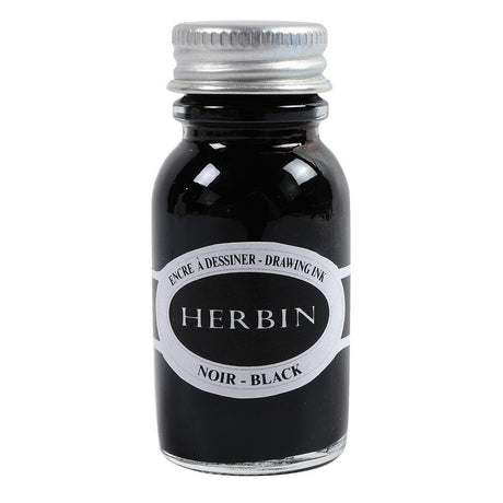 Herbin Drawing Ink Bottle (Black - 15ML) 12609T - SCOOBOO - HB_DRW_INKBTL_BLK_15ML_12609T - Ink Bottle