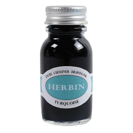 Herbin Drawing Ink Bottle (Turquoise - 15ML) 12633T - SCOOBOO - HB_DRW_INKBTL_TURQ_15ML_12633T - Ink Bottle