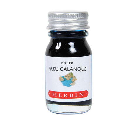 Herbin Ink Bottle (Bleu Calanque - 10ML) 11514T - SCOOBOO - HB_INKBTL_BLUCALANQUE_10ML_11514T - Ink Bottle