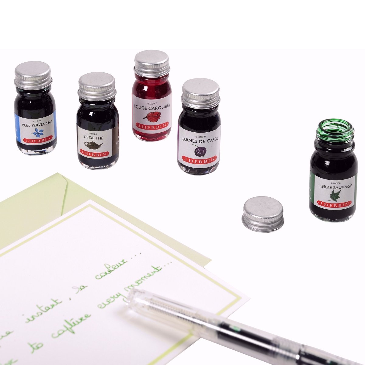 Herbin Ink Bottle (Bleu Calanque - 10ML) 11514T - SCOOBOO - HB_INKBTL_BLUCALANQUE_10ML_11514T - Ink Bottle