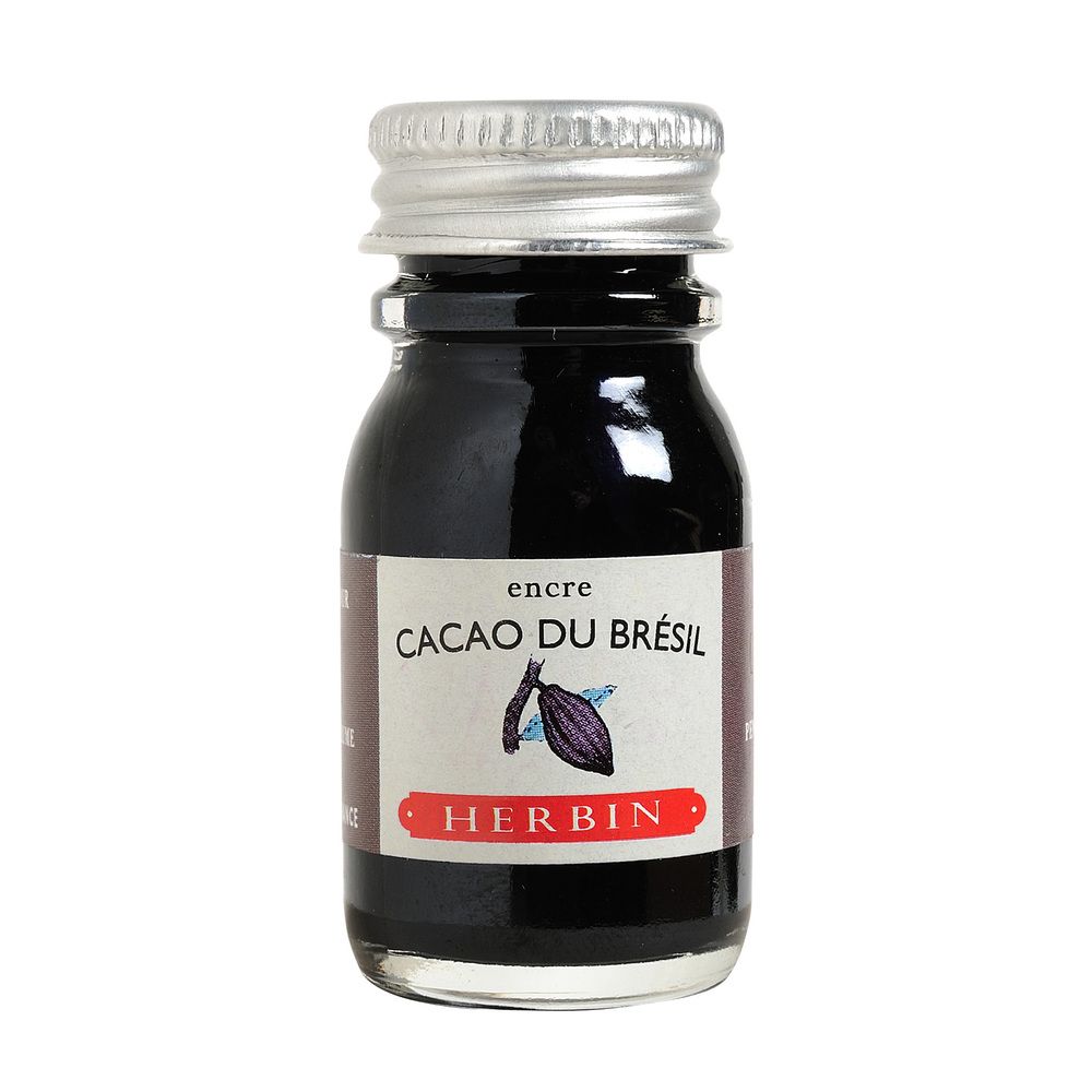 Herbin Ink Bottle (Cacao du Bresil - 10ML) 11545T - SCOOBOO - HB_INKBTL_CACAOBRESIL_10ML_11545T - Ink Bottle