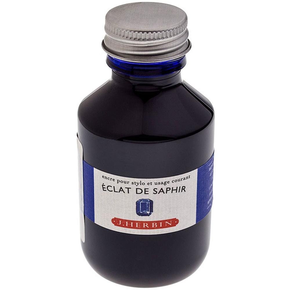 Herbin Ink Bottle (Eclat de Saphir - 100ML) 17016T - SCOOBOO - HB_INKBTL_SAPHR_100ML_17016T - Ink Bottle