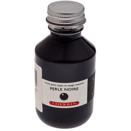 Herbin Ink Bottle (Perle Noire - 100ML) 17009T - SCOOBOO - HB_INKBTL_PRLNR_100ML_17009T - Ink Bottle
