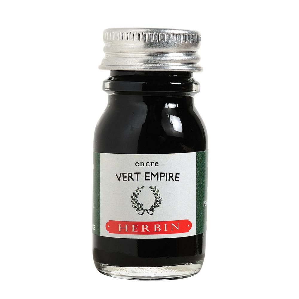 Herbin Ink Bottle (Vert Empire - 10ML) 11539T - SCOOBOO - HB_INKBTL_VERTEMPIRE_10ML_11539T - Ink Bottle