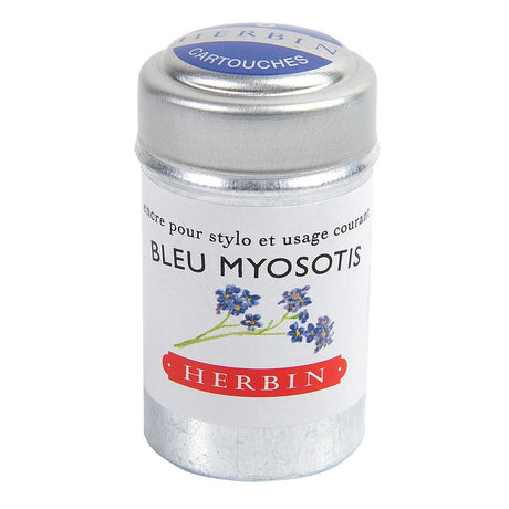 Herbin Ink Cartridge (Bleu Myosotis - Pack of 6) 20115T - SCOOBOO - HB_INKCART_BLUMYOSOTIS_PK6_20115T - Ink Cartridge