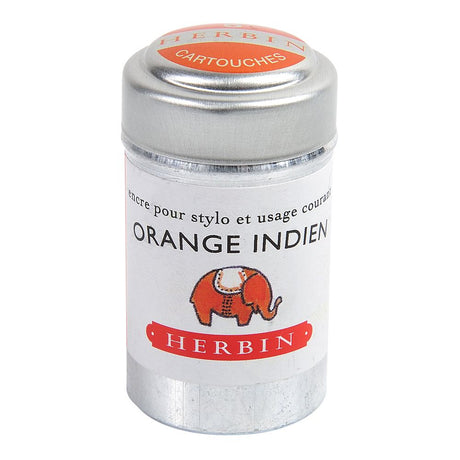 Herbin Ink Cartridge (Orange Indien - Pack of 6) 20157T - SCOOBOO - HB_INKCART_ORNINDIEN_PK6_20157T - Ink Cartridge