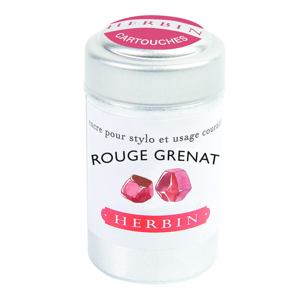 Herbin Ink Cartridge (Rouge Grenat - Pack of 6) 20129T - SCOOBOO - HB_INKCART_RGEGRENAT_PK6_20129T - Ink Cartridge