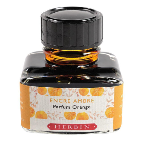 Herbin Perfumed Ink Bottle (Amber/Orange - 30ML) 13756T - SCOOBOO - HB_PRFM_INKBTL_AMBORN_30ML_13756T - Ink Bottle
