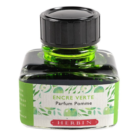 Herbin Perfumed Ink Bottle (Green/Apple - 30ML) 13734T - SCOOBOO - HB_PRFM_INKBTL_GRNAPL_30ML_13734T - Ink Bottle