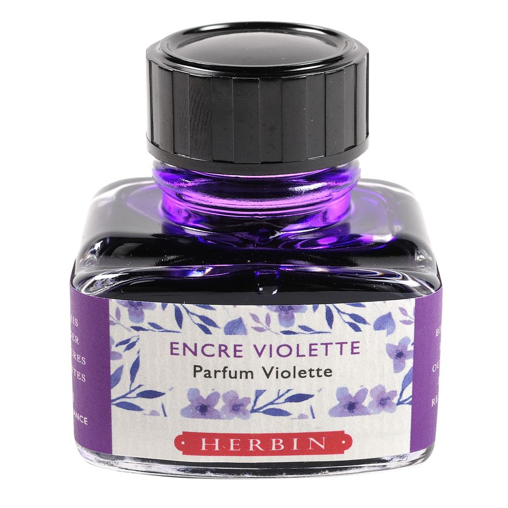 Herbin Perfumed Ink Bottle (Purple/Violet - 30ML) 13777T - SCOOBOO - HB_PRFM_INKBTL_PPLVLT_30ML_13777T - Ink Bottle