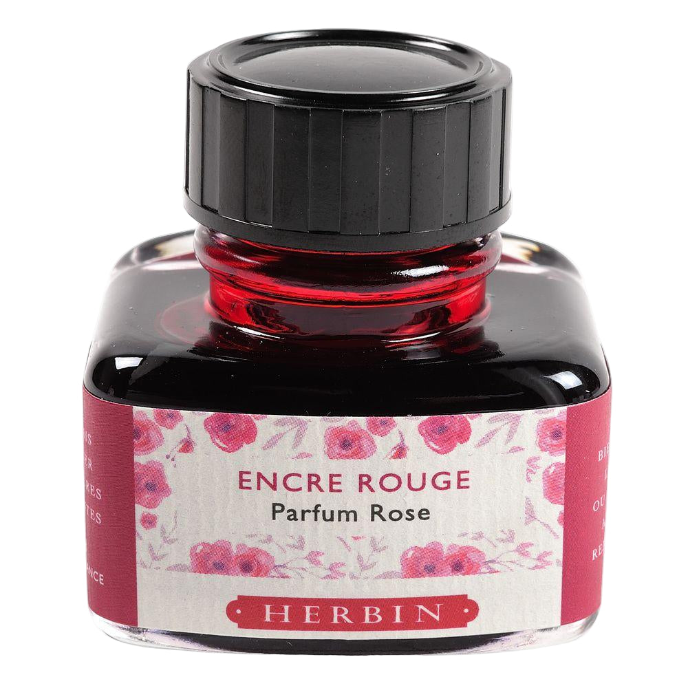 Herbin Perfumed Ink Bottle (Red/Rose - 30ML) 13768T - SCOOBOO - HB_PRFM_INKBTL_REDRSE_30ML_13768T - Ink Bottle