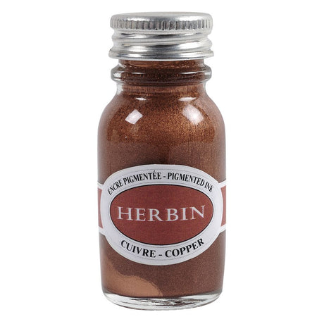 Herbin Pigmented Ink Bottle (Copper - 15ML) 12506T - SCOOBOO - HB_PGMT_INKBTL_CPR_15ML_12506T - Ink Bottle