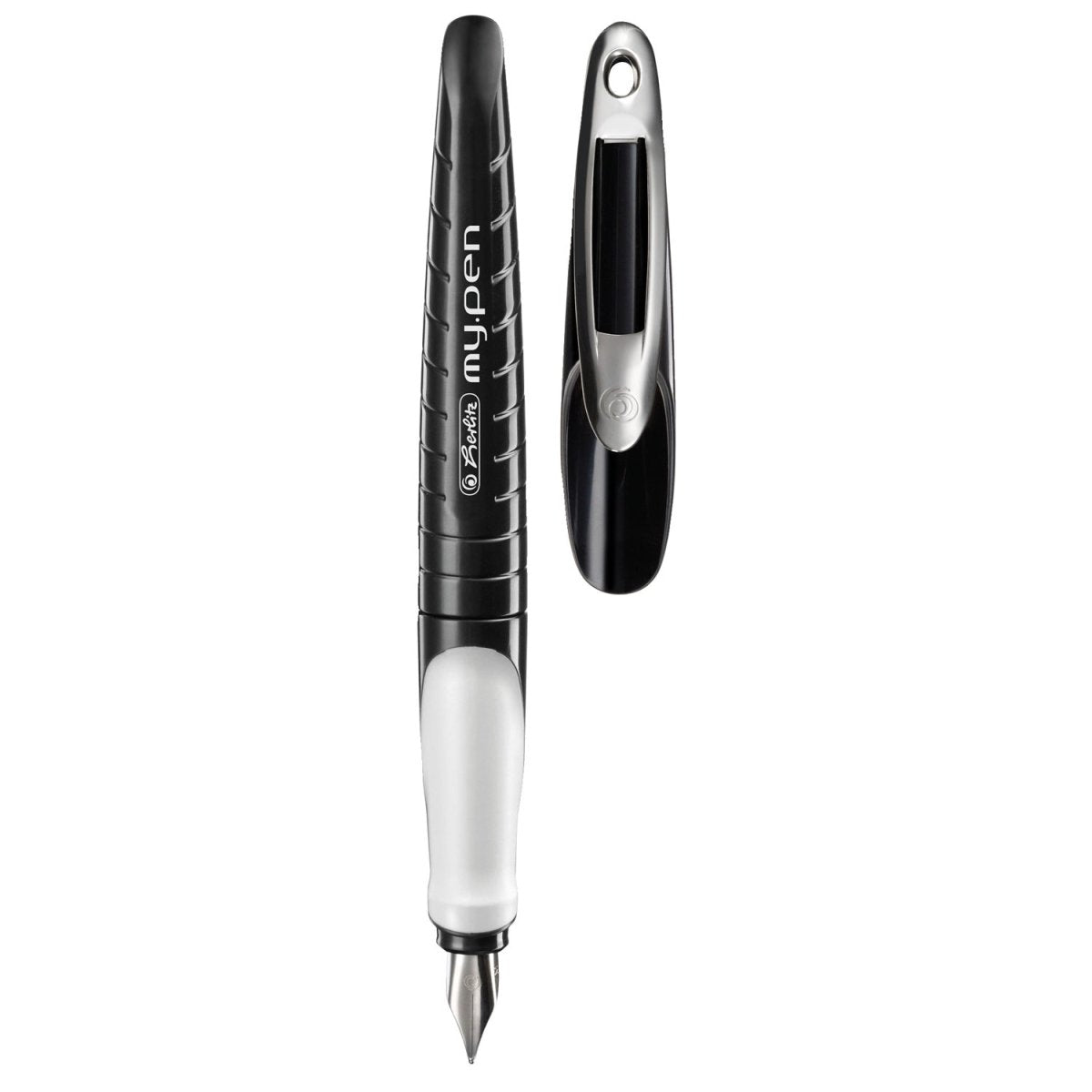 Herlitz my.pen Black/White Fountain Pen 11162476 - SCOOBOO - HZ_MYPN_BLKWHT_FPM_11162476 - Fountain Pen