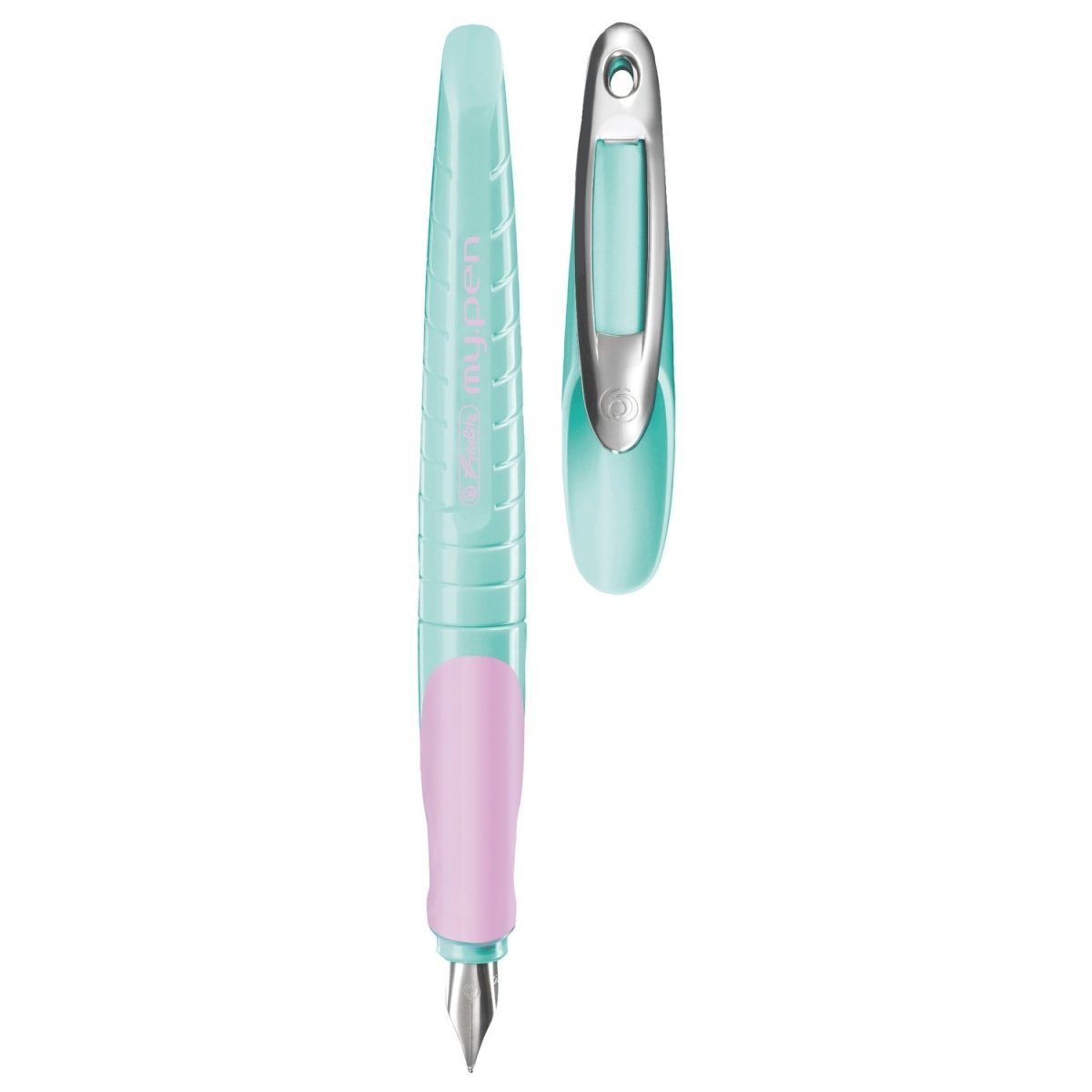 Herlitz my.pen Mint/Purple Fountain Pen 11162484 - SCOOBOO - HZ_MYPN_MNTPPL_FPM_11162484 - Fountain Pen