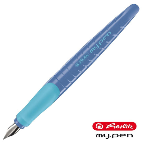 Herlitz my.pen Motif Wild Blue Fountain Pen 50027248 - SCOOBOO - HZ_MYPN_MTFWLD_BLU_FPM_50027248 - Fountain Pen