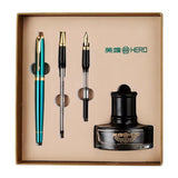 Hero 7056 3 in 1 Pen Set - Fountain & Ballpoint Pen & Art Calligraphy - SCOOBOO - 7056 - Ball Pen