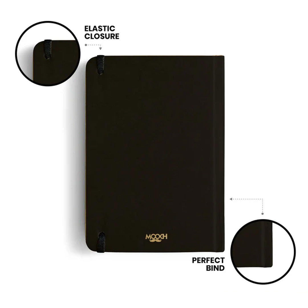 Mooch Handcrafted Khaki A5 Plain Notebook