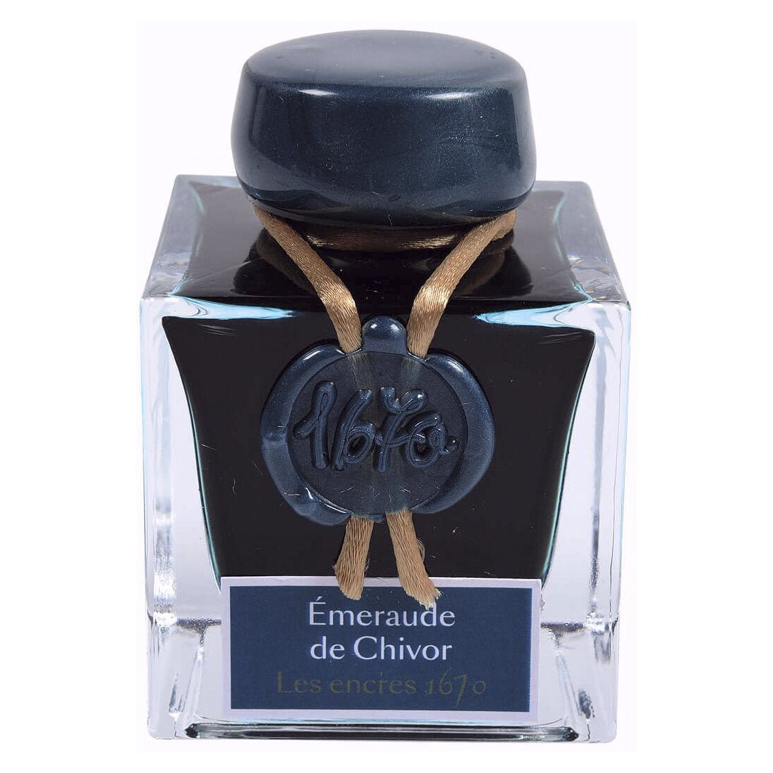 Jacques Herbin 1670 Ink Bottle (Emerald of Chivor - 50ML) 15035JT - SCOOBOO - JHB_1670_INKBTL_EMLDCHR_50ML_15035JT - Ink Bottle