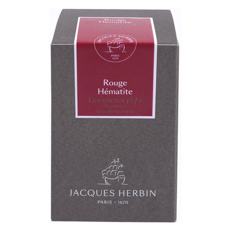 Jacques Herbin 1670 Ink Bottle (Scarlet Red - 50ML) 15026JT - SCOOBOO - JHB_1670_INKBTL_SCRRED_50ML_15026JT - Ink Bottle