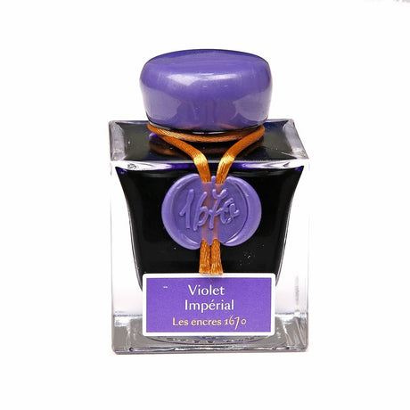 Jacques Herbin 1670 Ink Bottle (Violet Imperial - 50 ML) 15076JT - SCOOBOO - JHB_1670_INKBTL_VLTIMP_50ML_15076JT - Ink Bottle