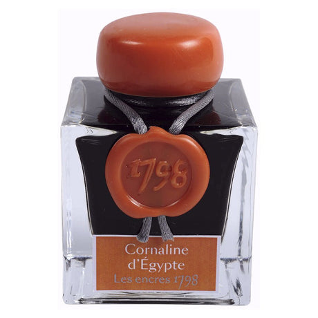 Jacques Herbin 1798 Ink Bottle (Cornaline D'Egypte - 50ML) 15556JT - SCOOBOO - JHB_1798_INKBTL_CRNLEGPT_50ML_15556JT - Ink Bottle