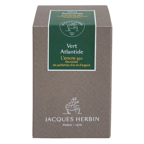 Jacques Herbin 350 Ink Bottle (Vert Atlantide - 50ML) 15139JT - SCOOBOO - JHB_350_INKBTL_VERTATLDE_50ML_15139JT - Ink Bottle