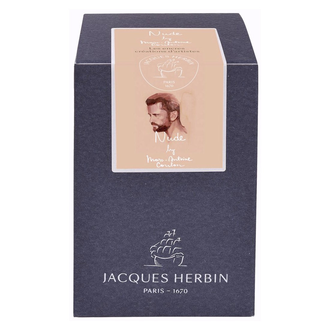 Jacques Herbin Artists Creation Ink Bottle (Nude - 50ML) 13240JT - SCOOBOO - JHB_INKBTL_NUDE_50ML_13240JT - Ink Bottle