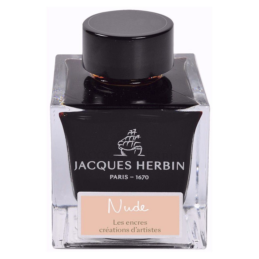 Jacques Herbin Artists Creation Ink Bottle (Nude - 50ML) 13240JT - SCOOBOO - JHB_INKBTL_NUDE_50ML_13240JT - Ink Bottle