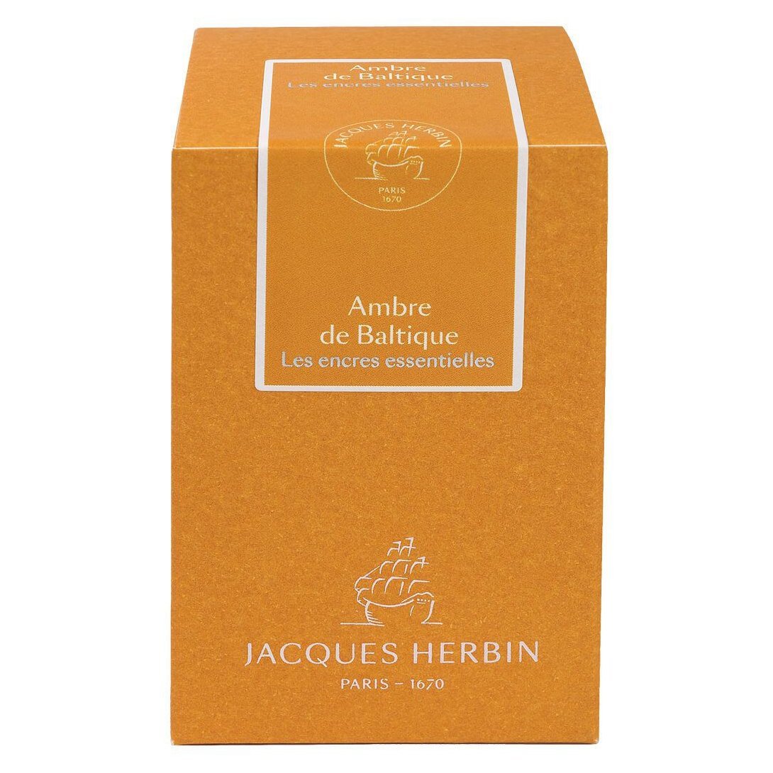 Jacques Herbin Essentielles Ink Bottle (Ambre de Baltique - 50 ML) 13141JT - SCOOBOO - JHB_INKBTL_AMBBLT_50ML_13141JT - Ink Bottle