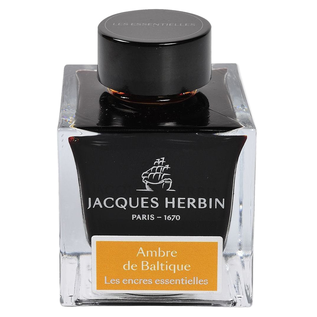 Jacques Herbin Essentielles Ink Bottle (Ambre de Baltique - 50 ML) 13141JT - SCOOBOO - JHB_INKBTL_AMBBLT_50ML_13141JT - Ink Bottle