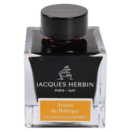 Jacques Herbin Essentielles Ink Bottle (Ambre de Baltique - 50 ML) 13141JT - SCOOBOO - JHB_INKBTL_AMBBLT_50ML_13141JT - Ink Bottle