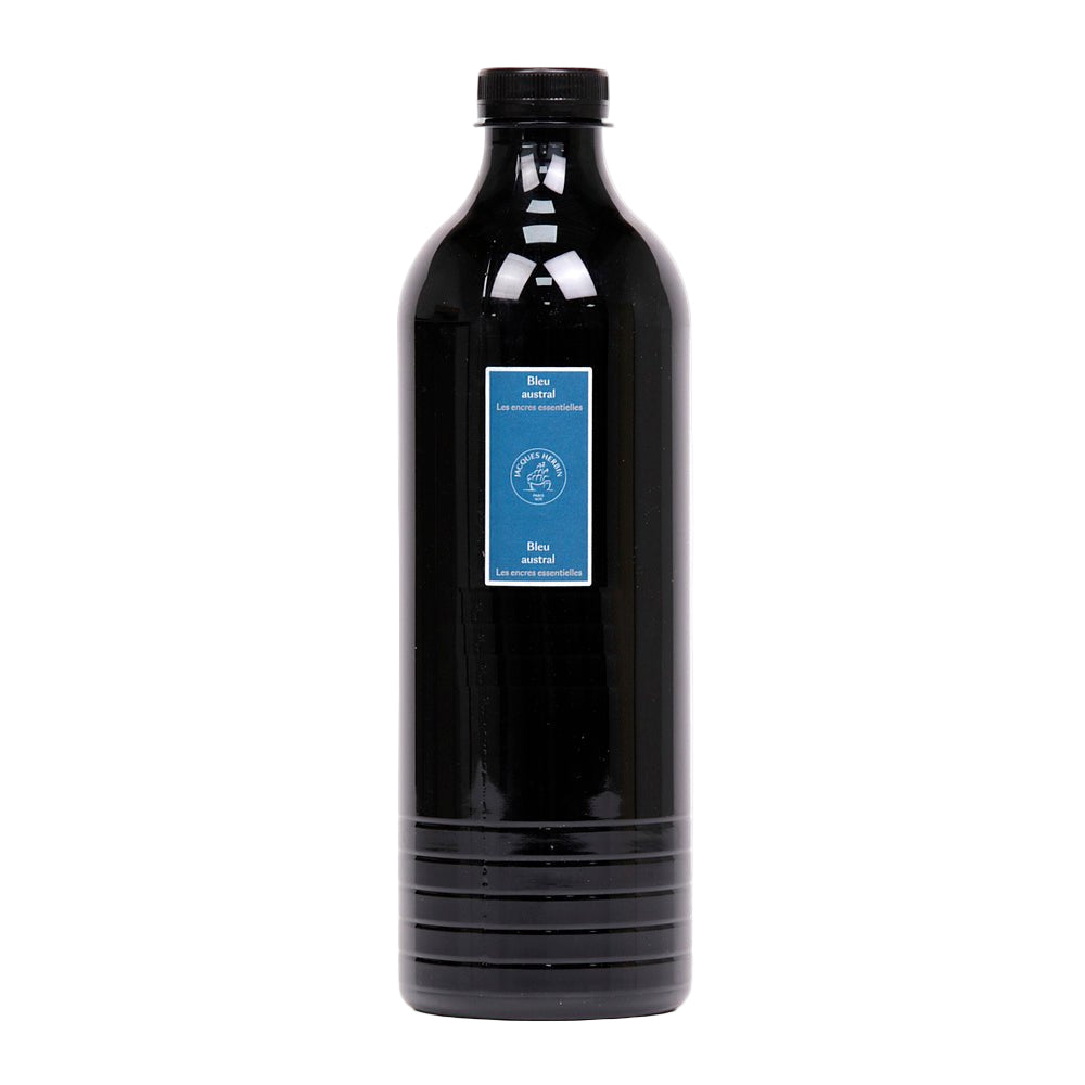 Jacques Herbin Essentielles Ink Bottle (Bleu Austral - 1500 ML) 13516JT - SCOOBOO - JHB_ESS_INKBTL_BLUAUS_1500ML_13516JT - Ink Bottle