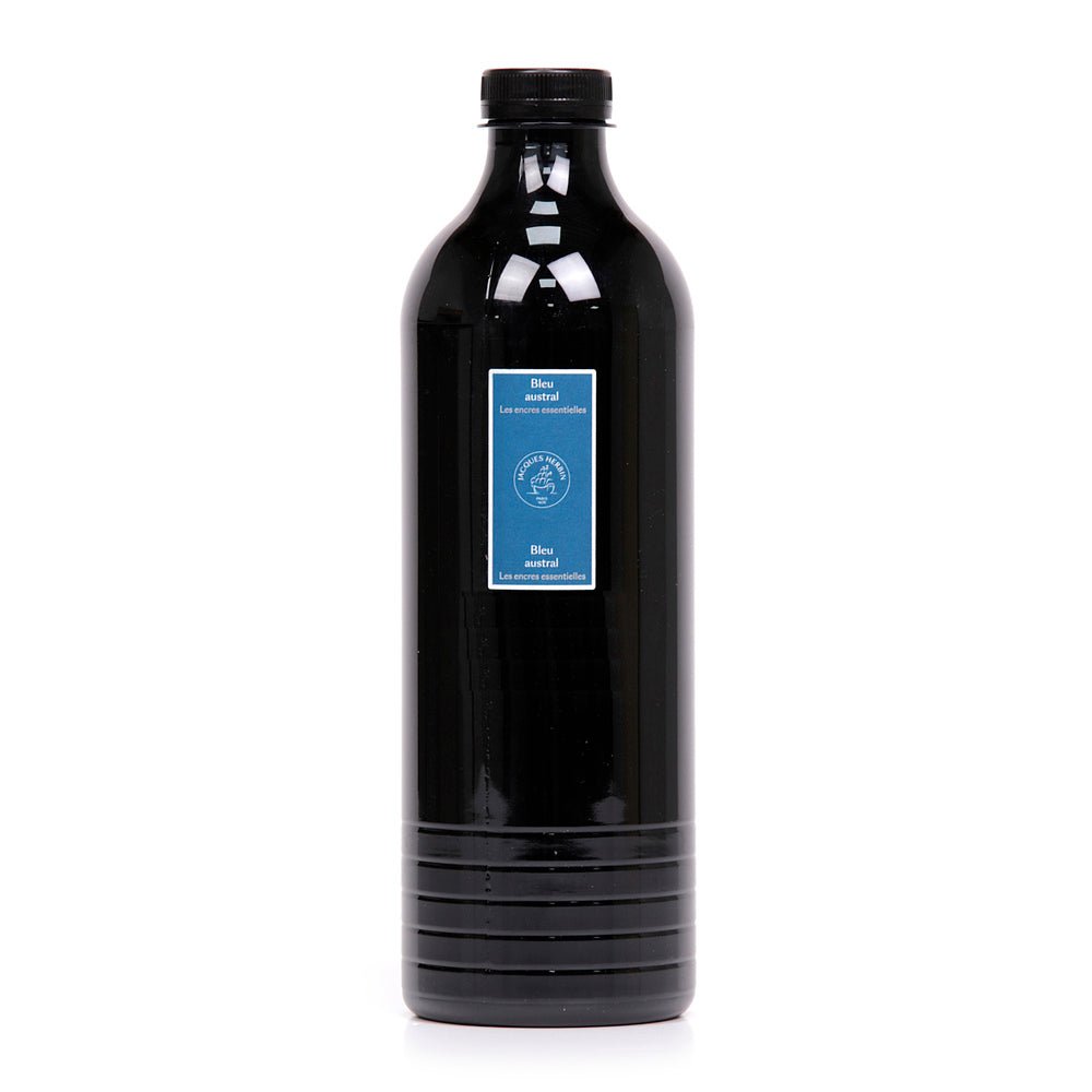 Jacques Herbin Essentielles Ink Bottle (Bleu Austral - 1500 ML) 13516JT - SCOOBOO - JHB_ESS_INKBTL_BLUAUS_1500ML_13516JT - Ink Bottle