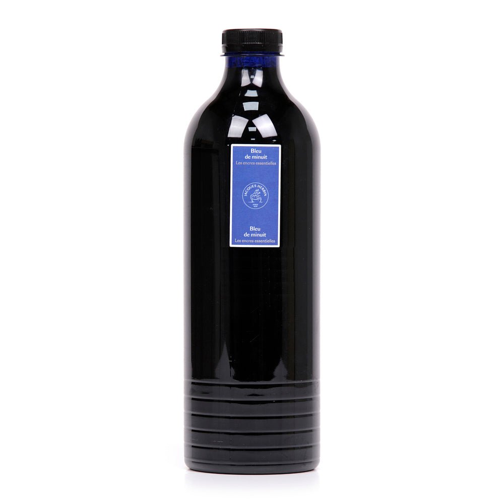 Jacques Herbin Essentielles Ink Bottle (Bleu de Minuit - 1500 ML) 13519JT - SCOOBOO - JHB_ESS_INKBTL_BLUMNT_1500ML_13519JT - Ink Bottle