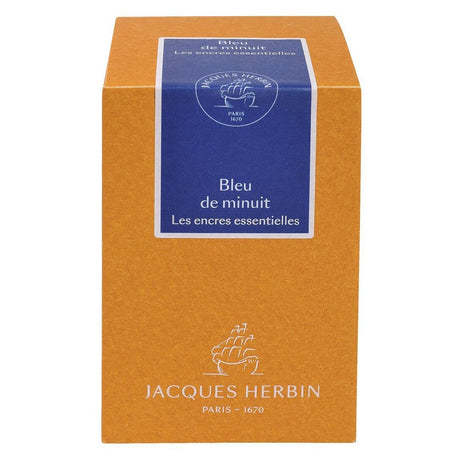 Jacques Herbin Essentielles Ink Bottle (Bleu de Minuit - 50 ML) 13119JT - SCOOBOO - JHB_INKBTL_BLUMNT_50ML_13119JT - Ink Bottle