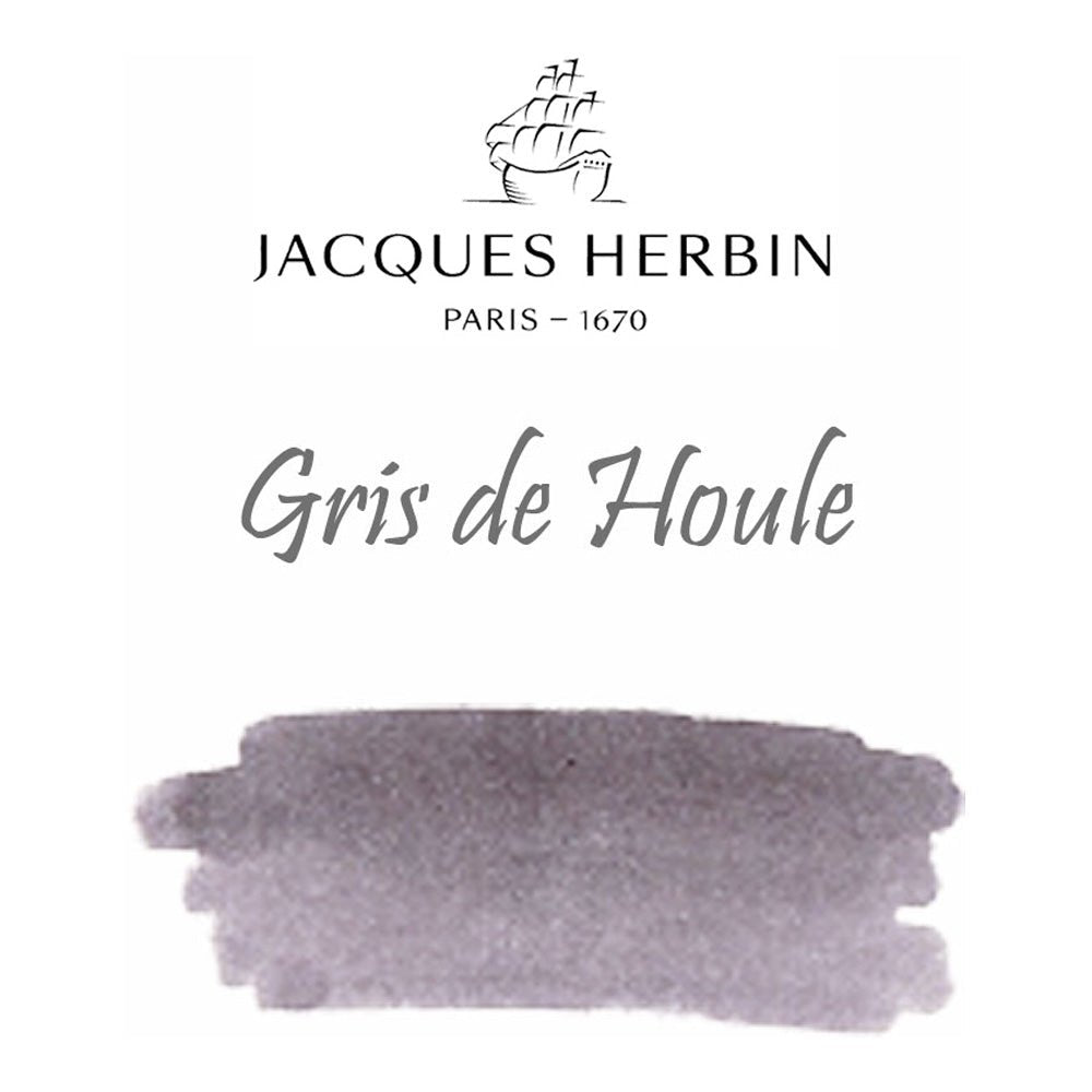 Jacques Herbin Essentielles Ink Bottle (Gris de Houle - 100 ML) 17108JT - SCOOBOO - JHB_INKBTL_GRSHOU_100ML_17108JT - Ink Bottle