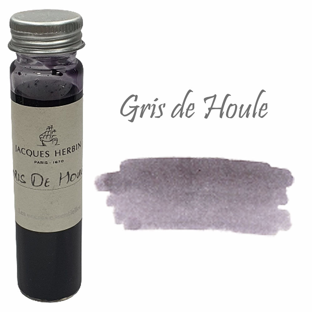 Jacques Herbin Essentielles Ink Bottle (Gris de Houle - 15 ML) 12108JT - SCOOBOO - JHB_INKBTL_GRSHOU_15ML_12108JT - Ink Bottle