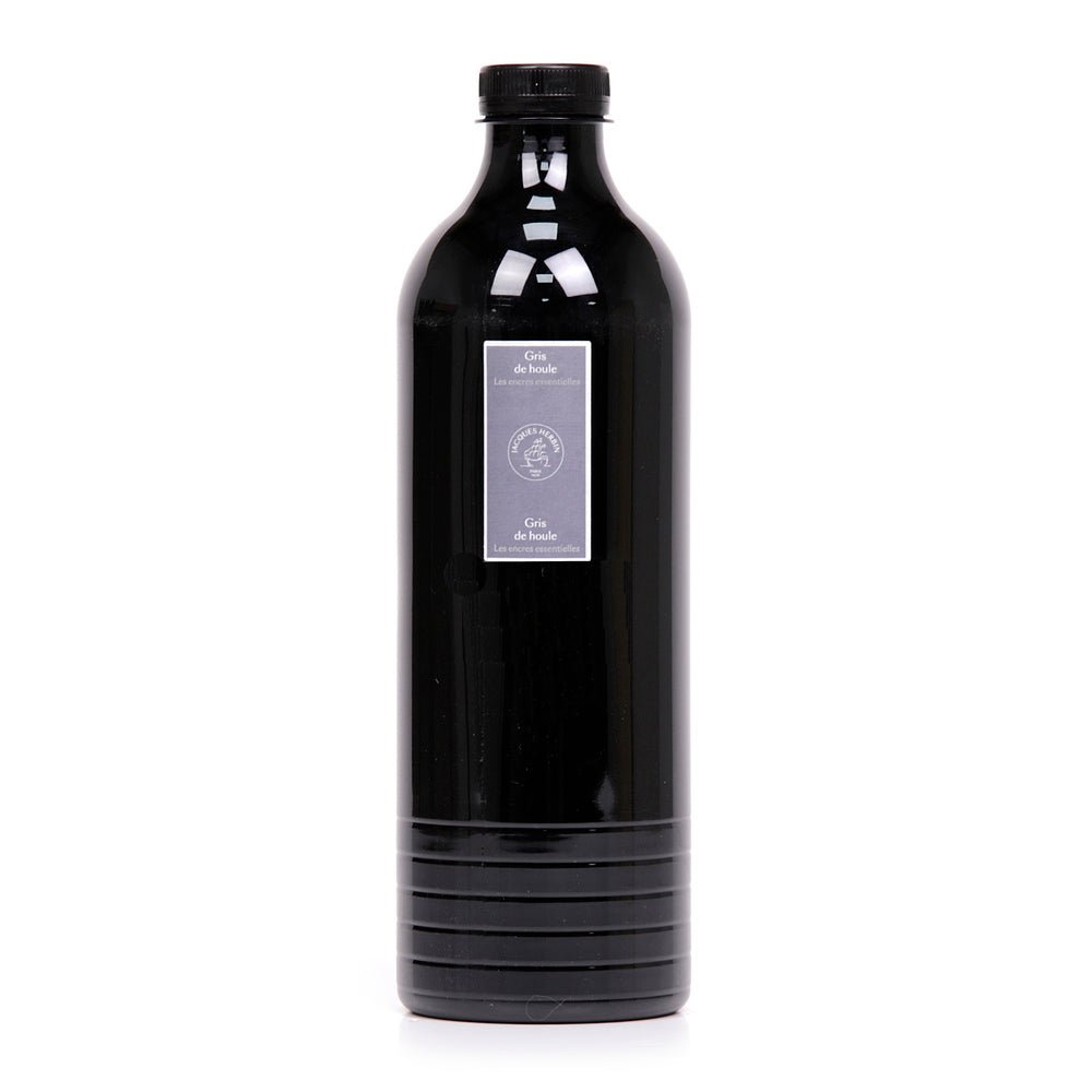 Jacques Herbin Essentielles Ink Bottle (Gris de Houle - 1500 ML) 13508JT - SCOOBOO - JHB_ESS_INKBTL_GRSHOU_1500ML_13508JT - Ink Bottle