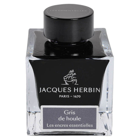 Jacques Herbin Essentielles Ink Bottle (Gris de Houle - 50 ML) 13108JT - SCOOBOO - JHB_INKBTL_GRSHOU_50ML_13108JT - Ink Bottle