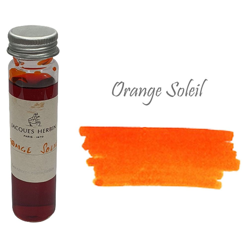 Jacques Herbin Essentielles Ink Bottle (Orange Soleil - 15 ML) 12157JT - SCOOBOO - JHB_INKBTL_ORNSOL_15ML_12157JT - Ink Bottle