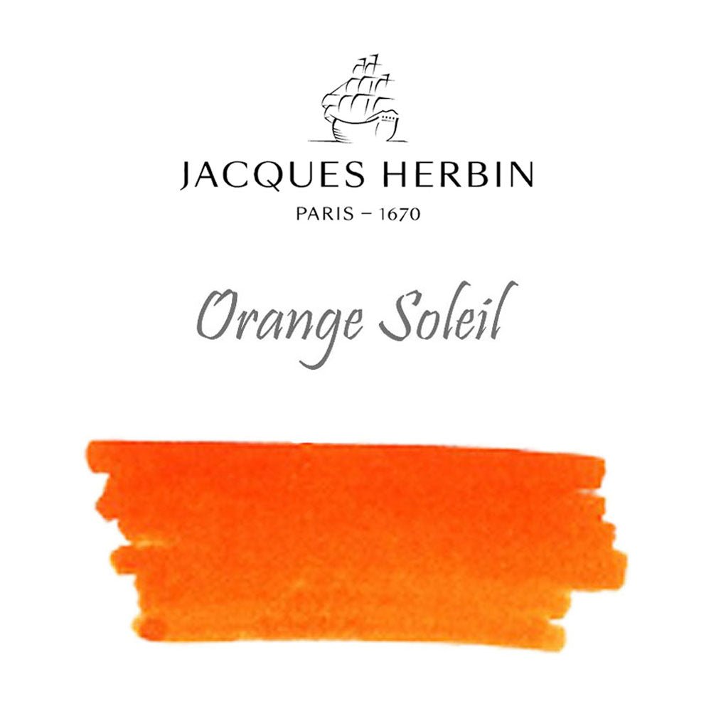 Jacques Herbin Essentielles Ink Bottle (Orange Soleil - 1500 ML) 13557JT - SCOOBOO - JHB_ESS_INKBTL_ORNSOL_1500ML_13557JT - Ink Bottle