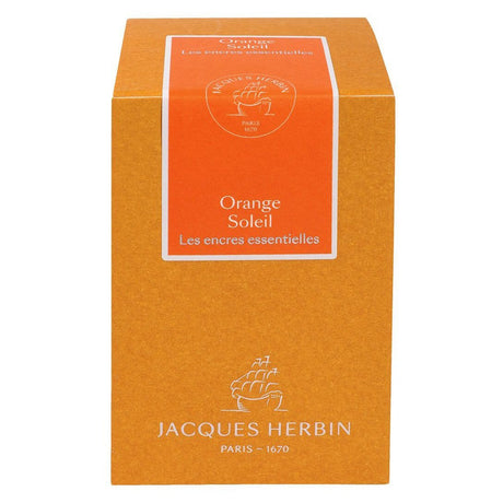 Jacques Herbin Essentielles Ink Bottle (Orange Soleil - 50 ML) 13157JT - SCOOBOO - JHB_INKBTL_ORNSOL_50ML_13157JT - Ink Bottle