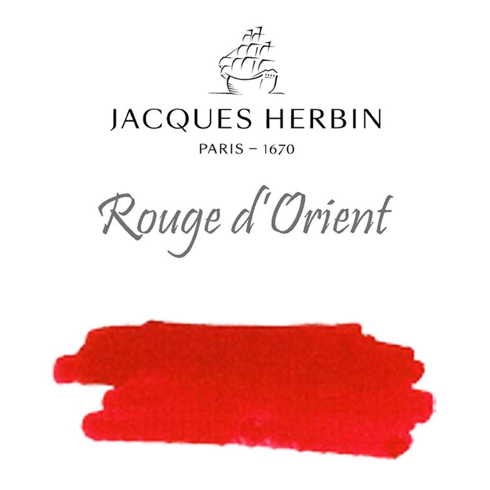 Jacques Herbin Essentielles Ink Bottle (Rouge d'Orient - 100 ML) 17169JT - SCOOBOO - JHB_INKBTL_RGEORI_100ML_17169JT - Ink Bottle