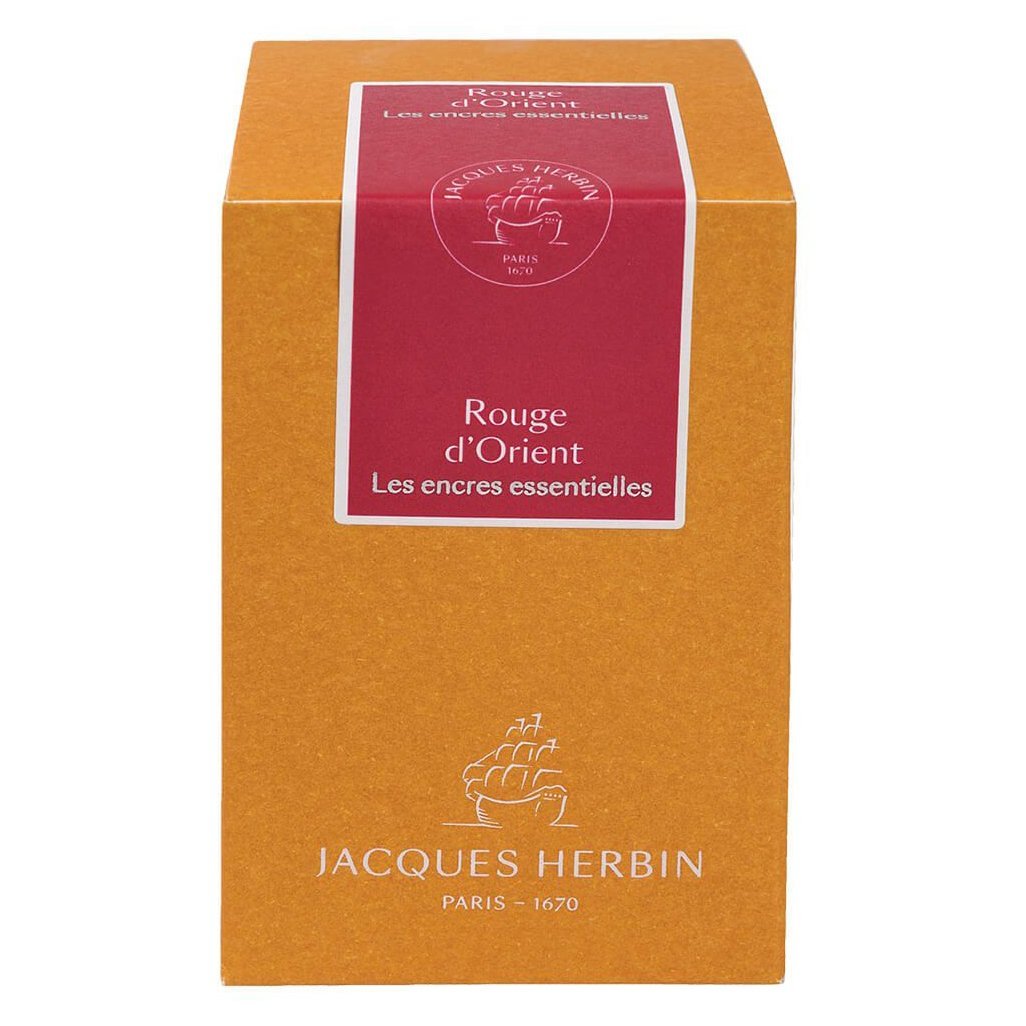 Jacques Herbin Essentielles Ink Bottle (Rouge d'Orient - 50 ML) 13169JT - SCOOBOO - JHB_INKBTL_RGEORI_50ML_13169JT - Ink Bottle