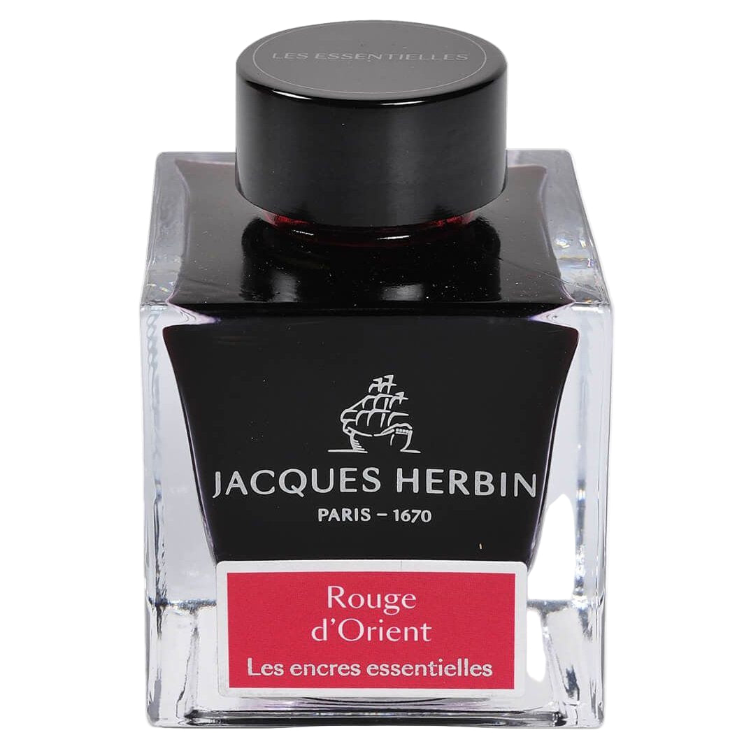 Jacques Herbin Essentielles Ink Bottle (Rouge d'Orient - 50 ML) 13169JT - SCOOBOO - JHB_INKBTL_RGEORI_50ML_13169JT - Ink Bottle