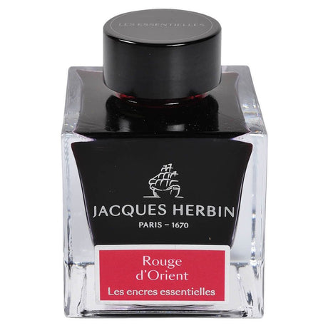 Jacques Herbin Essentielles Ink Bottle (Rouge d'Orient - 50 ML) 13169JT - SCOOBOO - JHB_INKBTL_RGEORI_50ML_13169JT - Ink Bottle