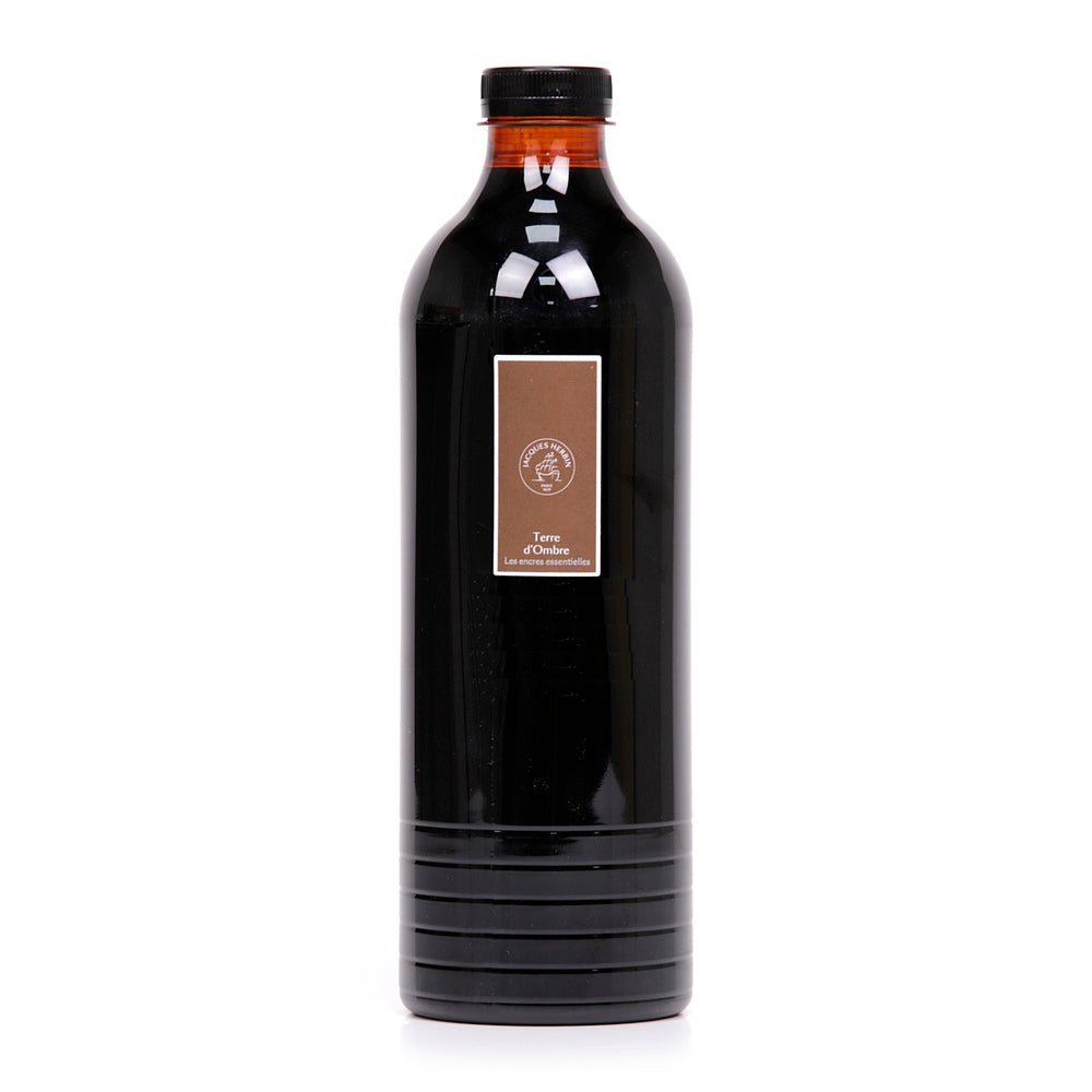 Jacques Herbin Essentielles Ink Bottle (Terre d'Ombre - 1500 ML) 13547JT - SCOOBOO - JHB_ESS_INKBTL_TREOMB_1500ML_13547JT - Ink Bottle