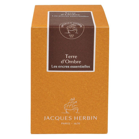 Jacques Herbin Essentielles Ink Bottle (Terre d'Ombre - 50 ML) 13147JT - SCOOBOO - JHB_INKBTL_TREOMB_50ML_13147JT - Ink Bottle